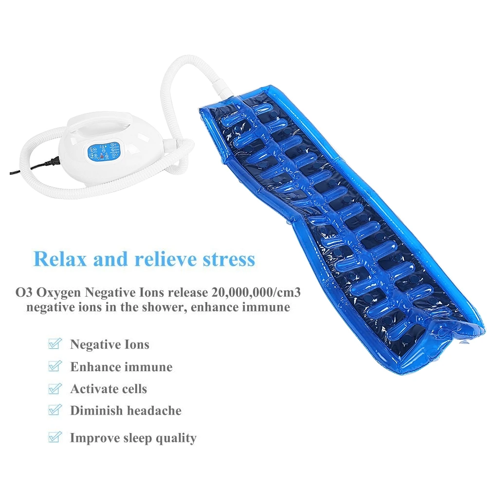 

Air Bubble Bath Tub Digital LED Display Body Spa Massage Mat with Air Hose