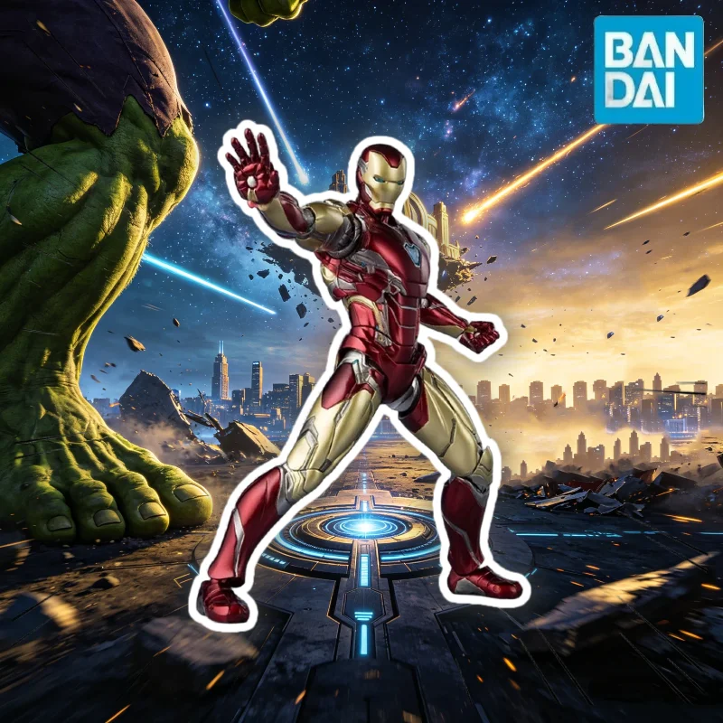 

【In Stock】Bandai SHF Avengers 4 Endgame Iron Man MK85 Action Figure Animation Model Toy Collection Gift Desktop Ornament