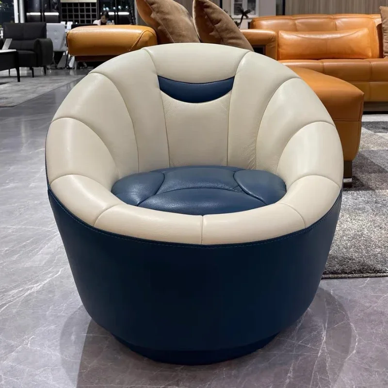 

#e forComfy Upholstered Lazy Chair Indoor Stretch Back Support Lazy Chair Lounge Puffs Cadeiras De Sala De Estar Home Furniture