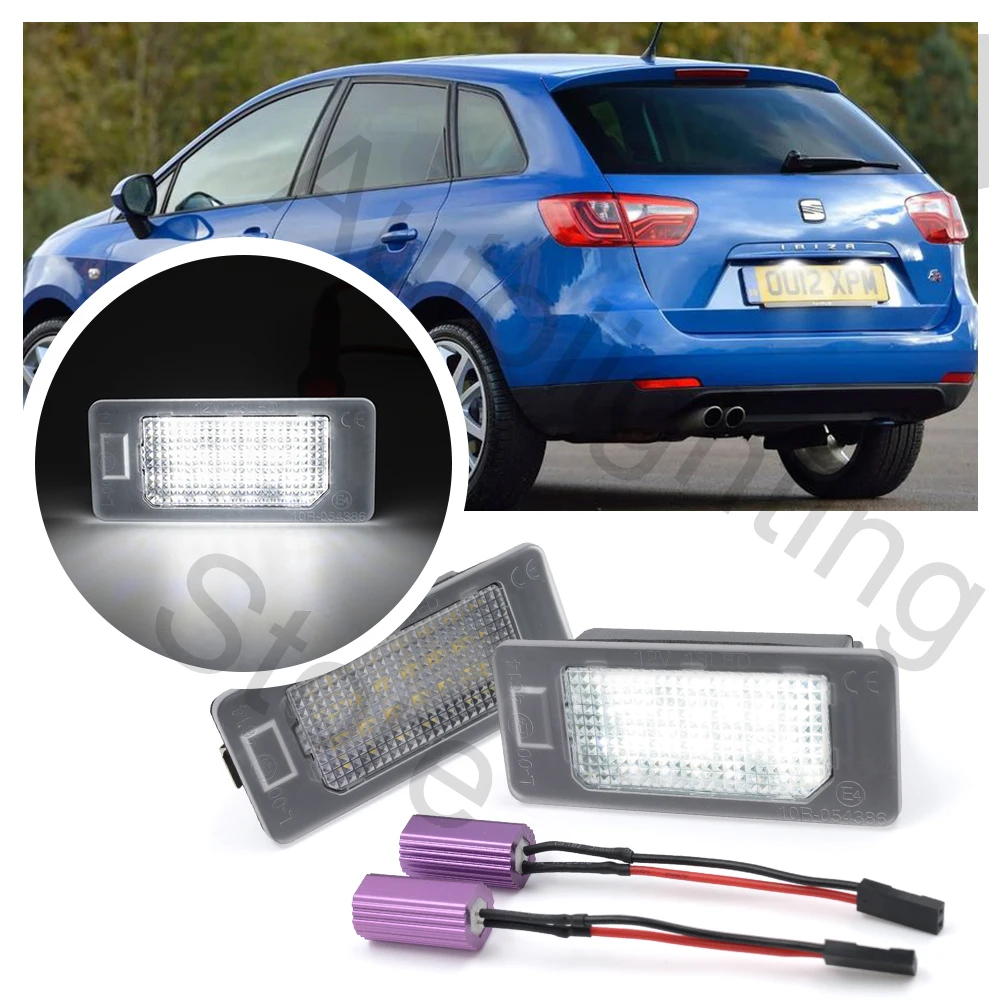 Cho Ghế Ibiza MK4 IV Bất Động Sản 2010-2017 Alhambra Ateca Cupra Formentor Tarraco LED Số Giấy Phép Bảng Đèn Phía Sau thẻ Bóng Đèn