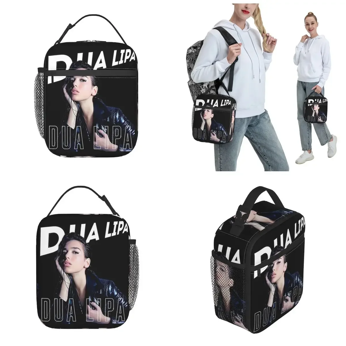 Insulated Lunch Box D-Dua Lipa Singer Pop Radical Optimism Album Storage Food Box Fashion Thermal Cooler Lunch Box For School