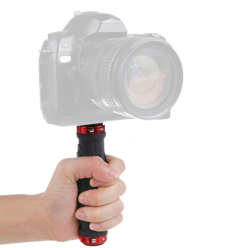 مثبت يدوي محمول عالمي للكاميرا DSLR ترايبود Monopod قبضة مثبت حامل مع 1/4 "برغي 3/8" ثقب المسمار