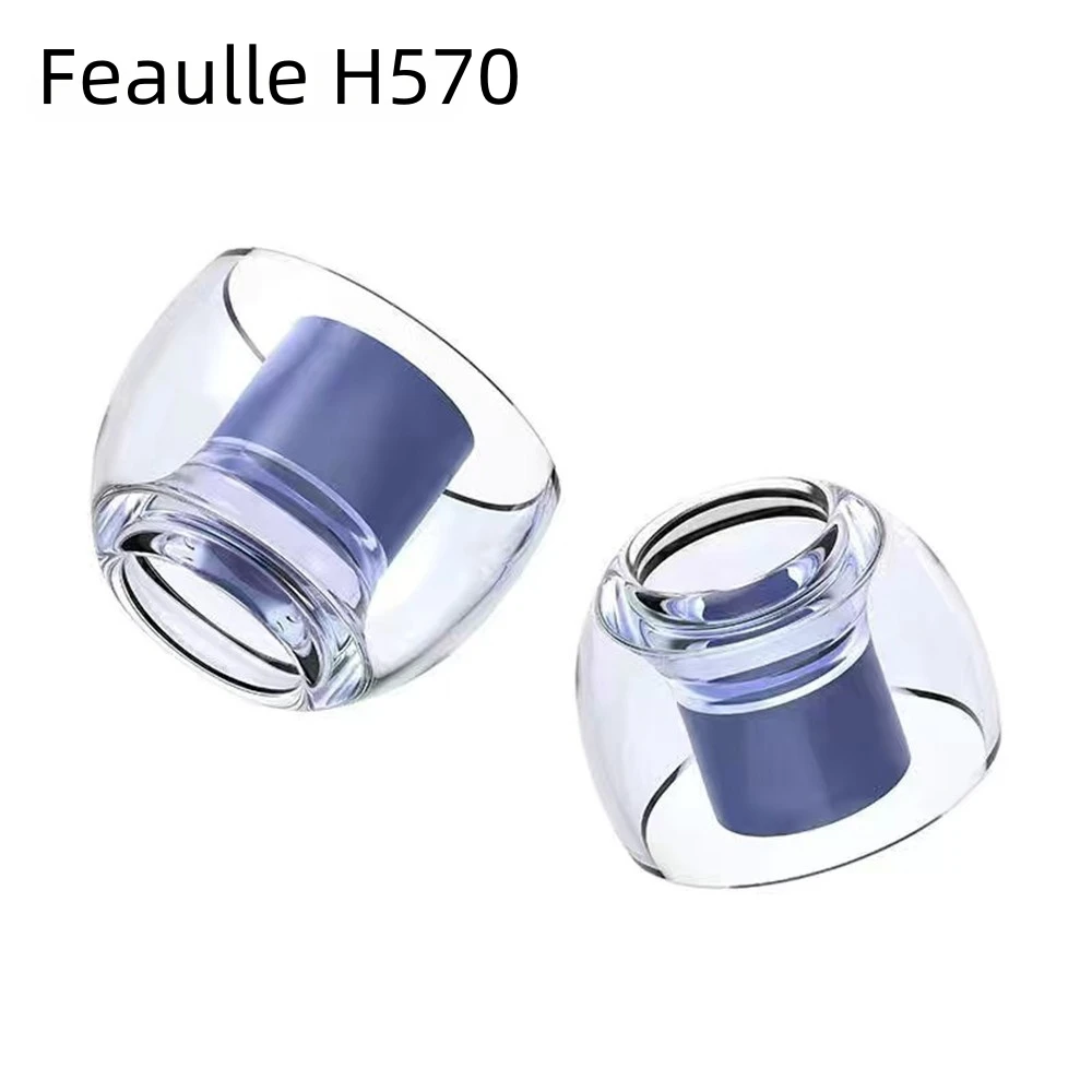 라텍스 H570 이어팁 이어팁 교체 루프 이어플러그 이어폰 팁, KZ TRN 문드롭 이어버드 이어폰, 실리콘 이어캡
