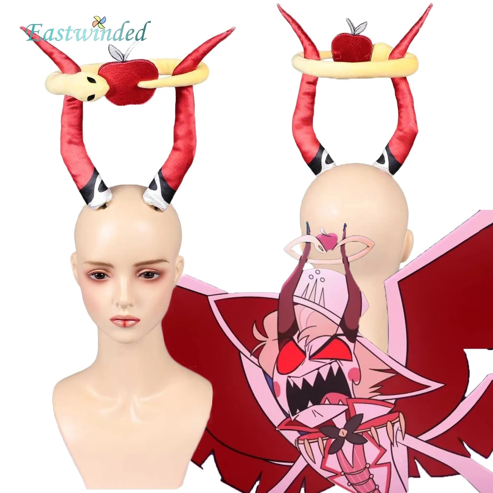 

Люцифер Хазбин Косплей Дьявол Рога Красный Головной Убор TV Hell Inn Отель Костюм Аксессуары Головные Уборы Реквизит Наряды Хэллоуин Карнавал