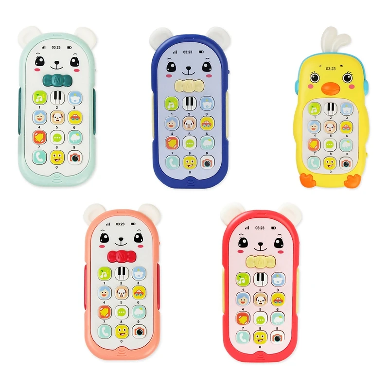 Simulation Telephone Musical Mobile Toy Music Sound Light Effect Children Mobile Sleeping Artifact