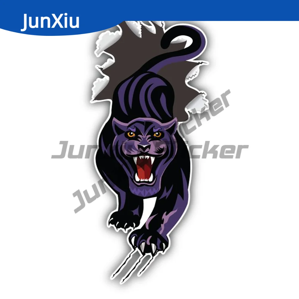 

Panther Breakthrough Paper Sticker Car Window Bumper Truck Pickup Camper Decorative Decal Pvc Boat Accessories Custom Decals