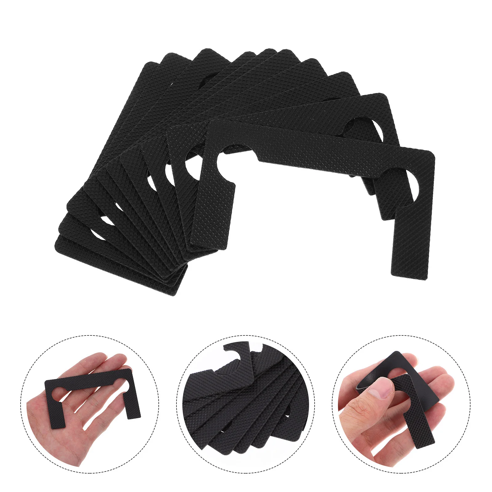 

10Pcs Shower Glass Door Pad Waterproof Bathroom Glass Door Gasket Replacement Seal Strip Anti-Slip for Shower Replacement Pads