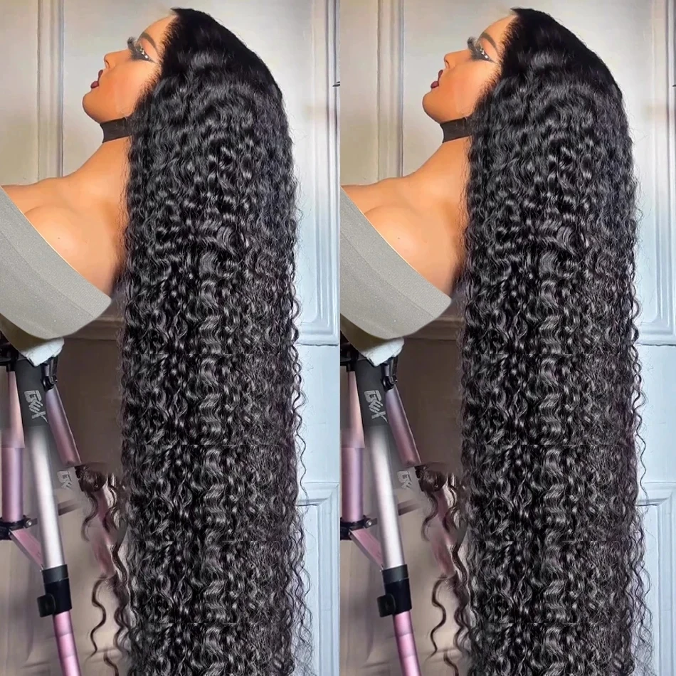 Curly 250% HD 13x6 Lace Front Human Hair Wigs 40 Inches Loose Deep Wave 13x4 Lace Frontal Remy Hair Wig