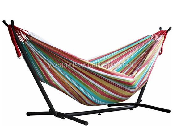 Factory Directly Sale Round Hanging Canvas Hammock with Straps Outdoor Furniture Cotton Customize Contemporary Material Bag