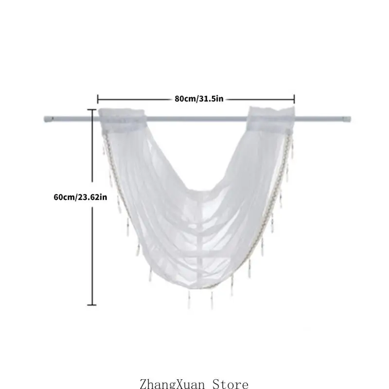 3xuf lacets élégants rideau