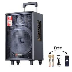 New 2024  Professional o voice box Wooden Box Speaker Sound System DJ box wireless loudspeaker BT+TWS+Mic+RC+Karaoke sets