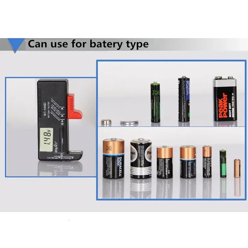 AA AAA Battery Capacity Indicator 18650 Lithium Battery Level Tester Voltage Meter Volt Monitor Detector Storage Box Holder Case