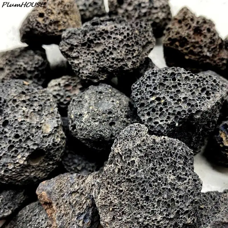 100g/pack Black high-quality volcanic stone sewage rock porous breathable horticultural landscape Home Decor