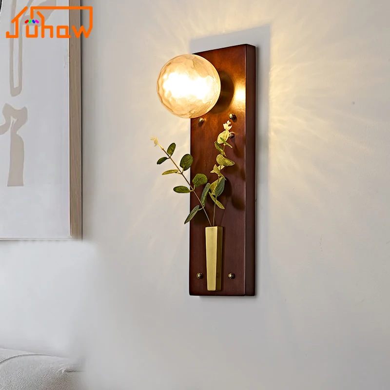 

Vintage Wall Lamp Retro Wabi Sabi Style for Living Room Bedroom Bedside Corridor Cafe Home Decor