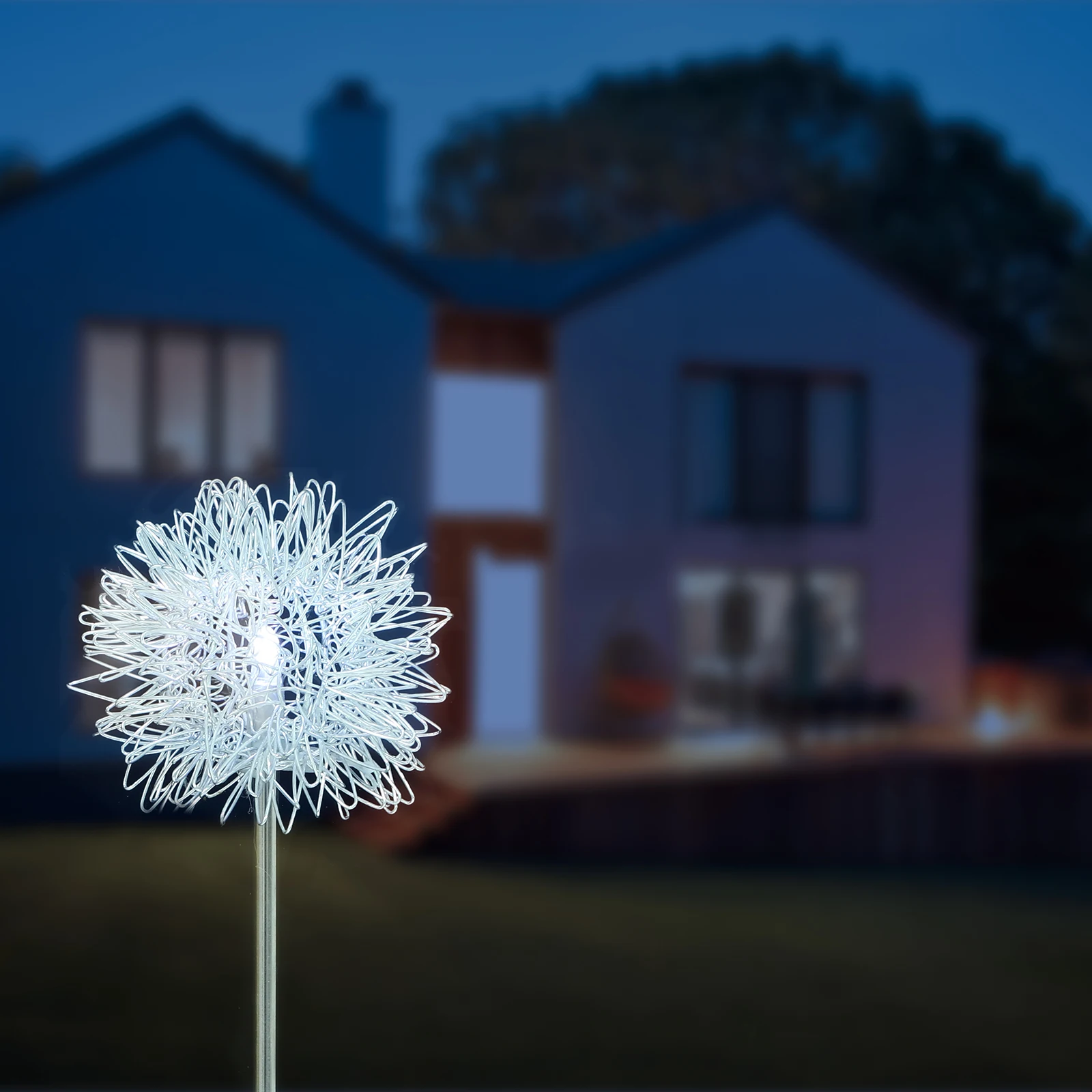 

1Pcs Solar Flower Shape Ground Inserted Lamp Resin Outdoor Waterproof LED Solar Power Lights Garden Lawn Patio Path Lighting