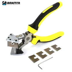 Industrial 90° Right Angle Wire Duct Plier PVC PE Plastic Pipe Hose Scissor Rubber Strip Scissors Angle V Mouth Cutting Plier
