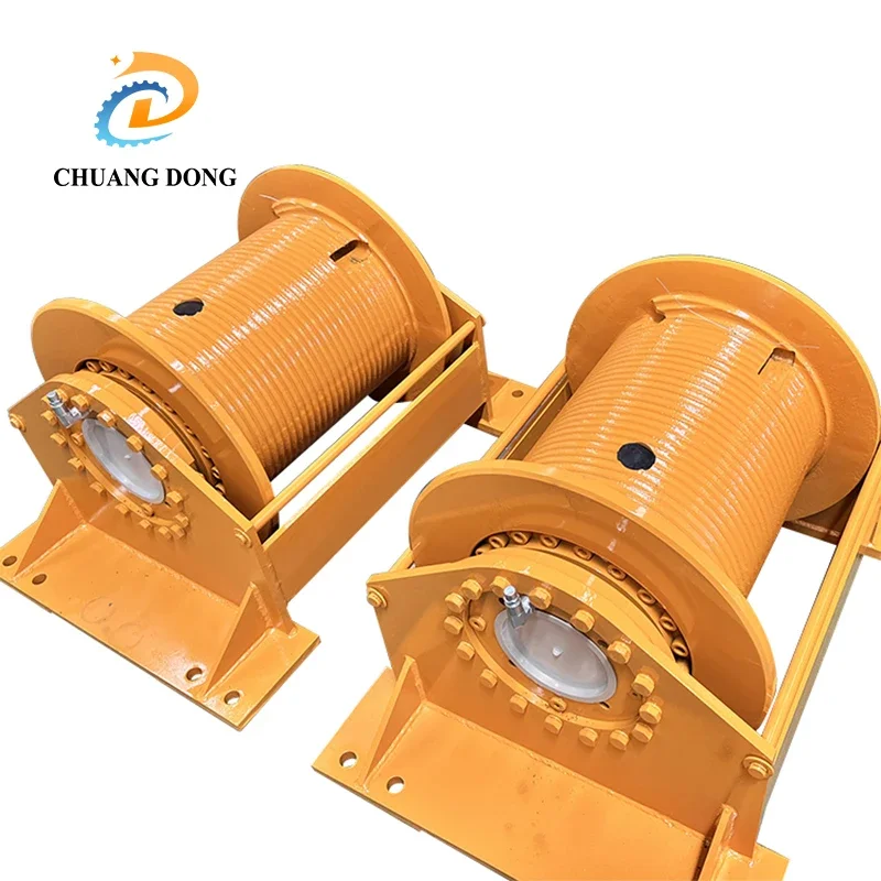 Variable Speed hoist Winch 5/8 /10/15/20Ton Cable Pulling Winch With Wire Rope