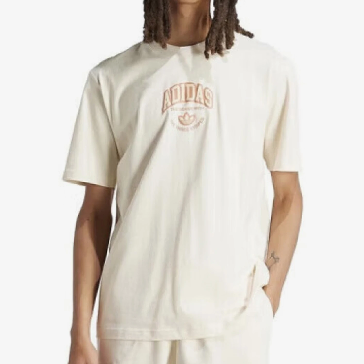 

Adidas Genuine Trefoil Men's Round-neck Fashion Daily Short-sleeve T-shirt IS0186