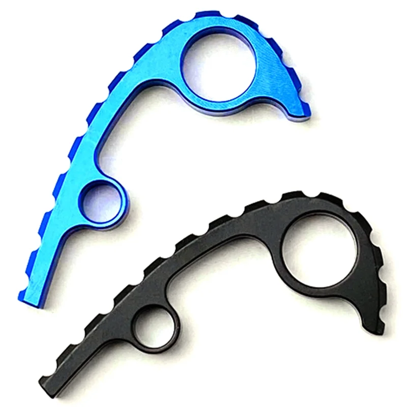 Задняя прокладка из анодированного титанового сплава с ЧПУ, спинка для позвоночника, задняя прокладка для карманного ножа, аксессуар премиум-класса на заказ, синий