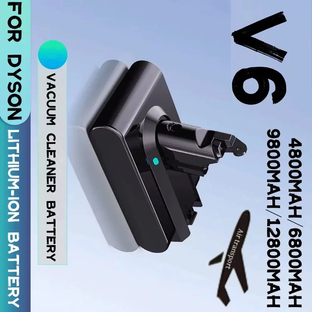 

Аккумулятор V6 21,6 В 12800 мАч/9,8 Ач/6,8 Ач/4,8 Ач для пылесоса Dyson V6 DC58 DC59 DC62 650 770 880 SV03 SV04 SV05 SV06 SV07 SV09