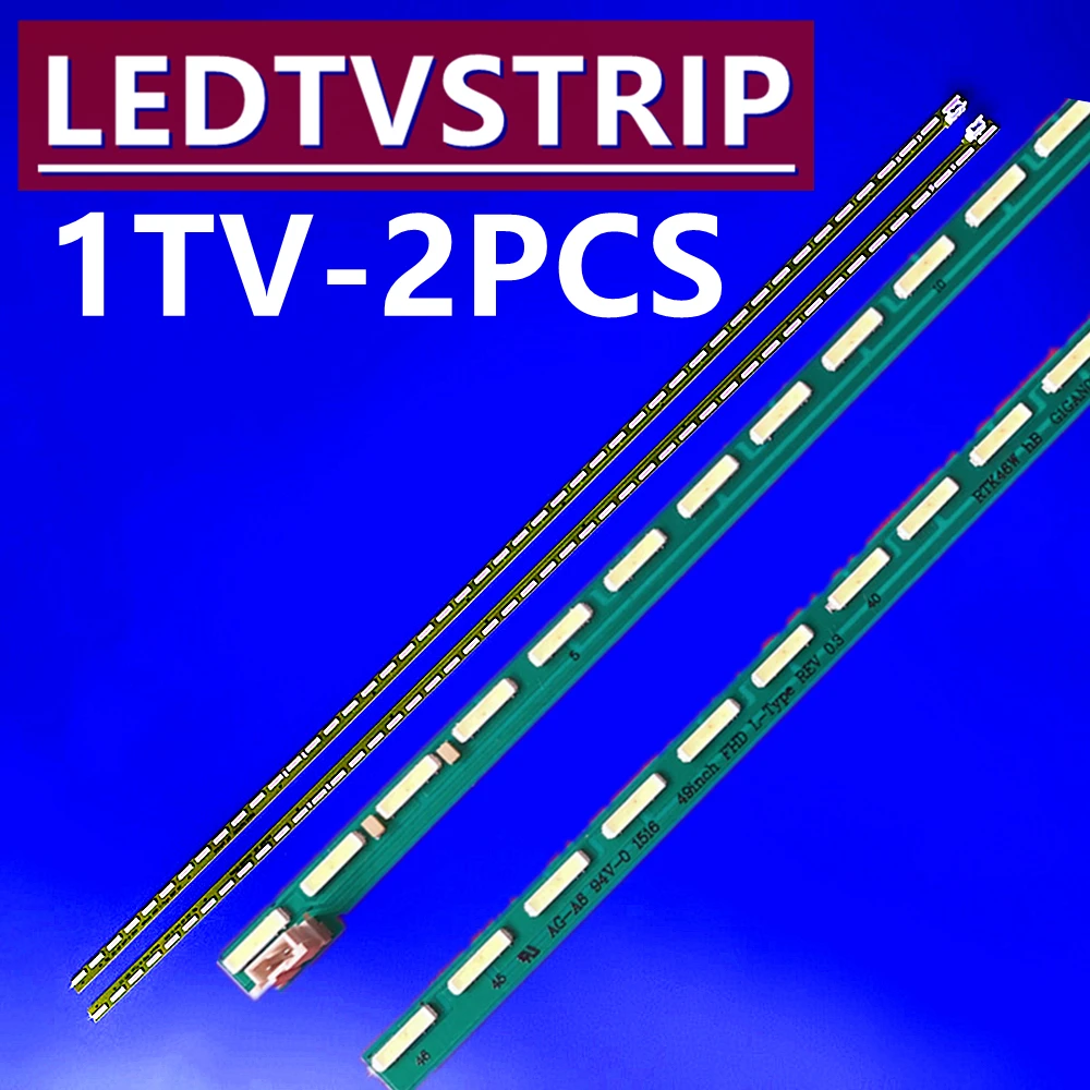 New 46LED 537mm LED backlight strip 49Inch FHD R L type G1GAN01-0791A G1GAN01-0792A for LG 49LF5400 NC490EUN MAK63267301