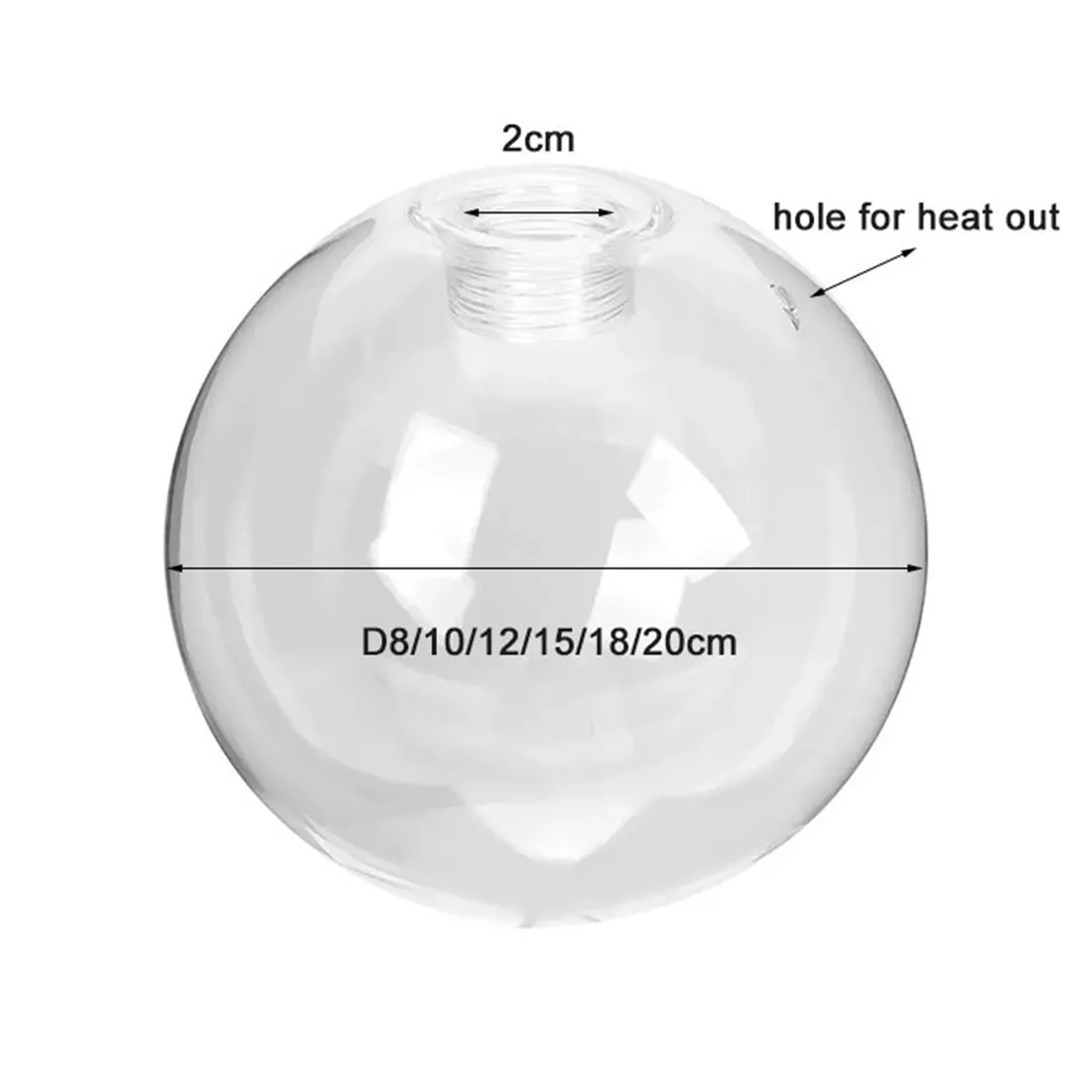 100mm 150mm Sphere G9 Round Ball Lamp Cover Clear Glass Globe Lampshade Replacement for Lighting Fixture Wall Sconces Chandelier