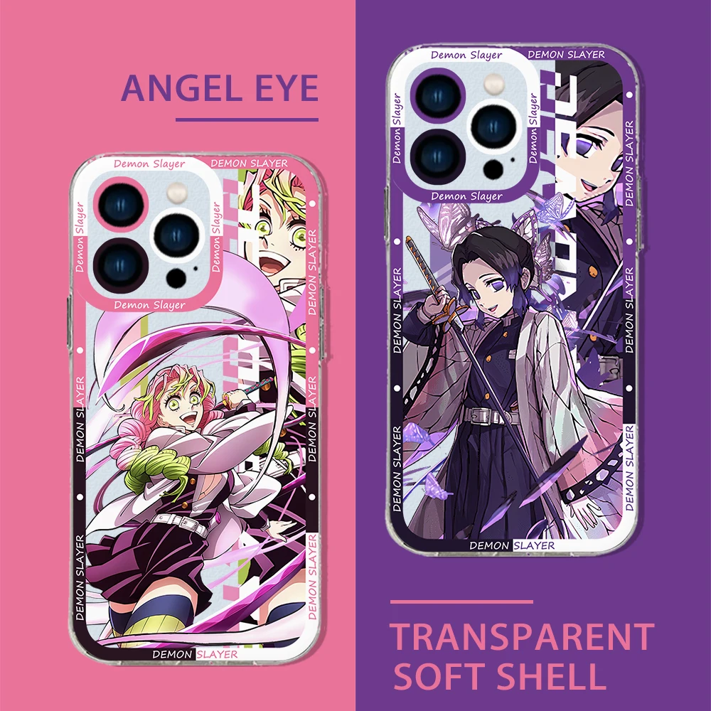 Japan Latest Anime Demon Slayer Phone Case For Xiaomi Redmi Note 13 12C 11 10 13C 10s 9 9A 9T 8 7 Pro Max 5G Transparent Cover