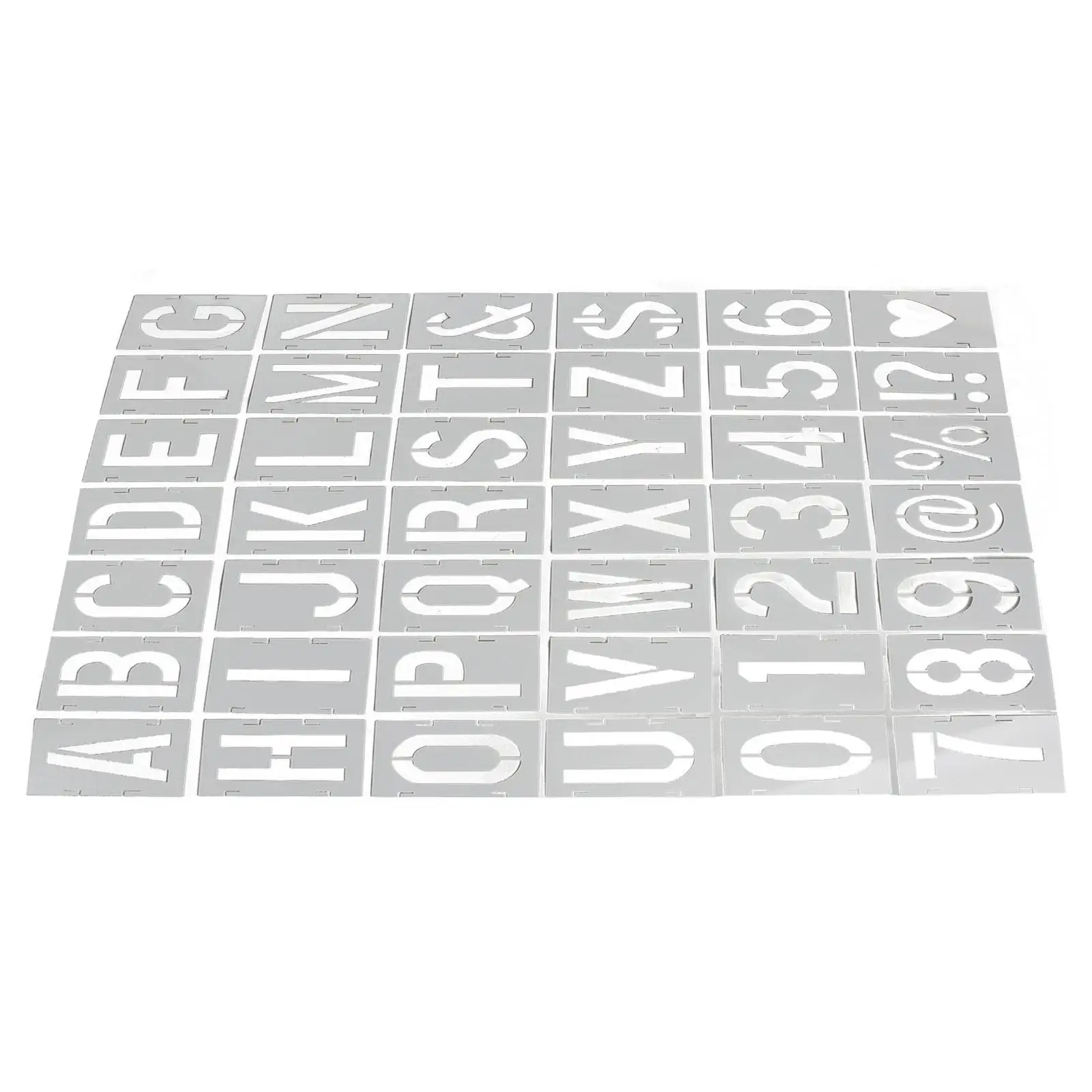 42pcs DIY Alphabet Spray Paint Stencils - Portable Colorful Templates for home Decor & Body Art