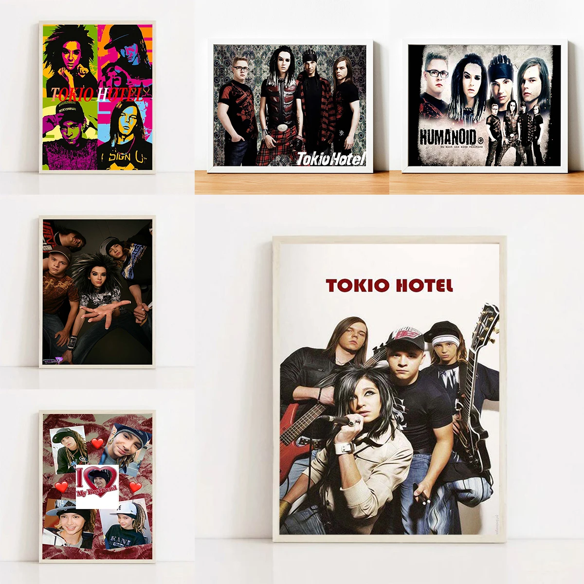 Tokio Hotel Band Poster Paintings for Bed Room Decor Decorative Pictures for Living Room Home Accessory Wall Posters Art Canvas