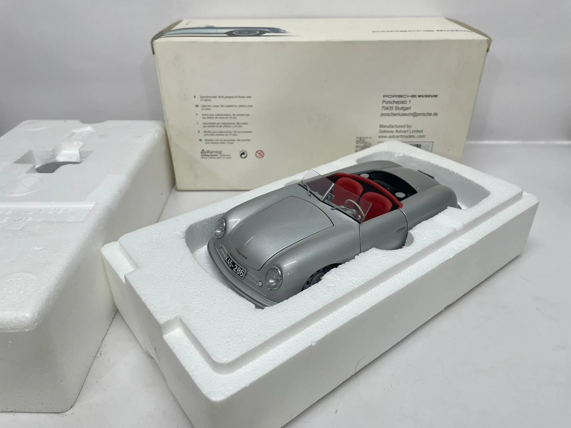 

Autoart 1:18 356 NR.1 Silver Simulation Limited Edition All Open Alloy Metal Static Car Model Toy Gift