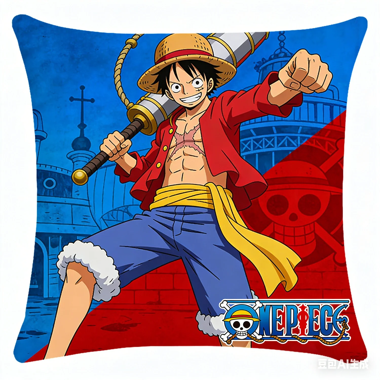 

One Piece Artwork Pillowcase Decorative Cushion Cover For Sleeping On Sofa Living Room And Bedroom Home Decor Accent