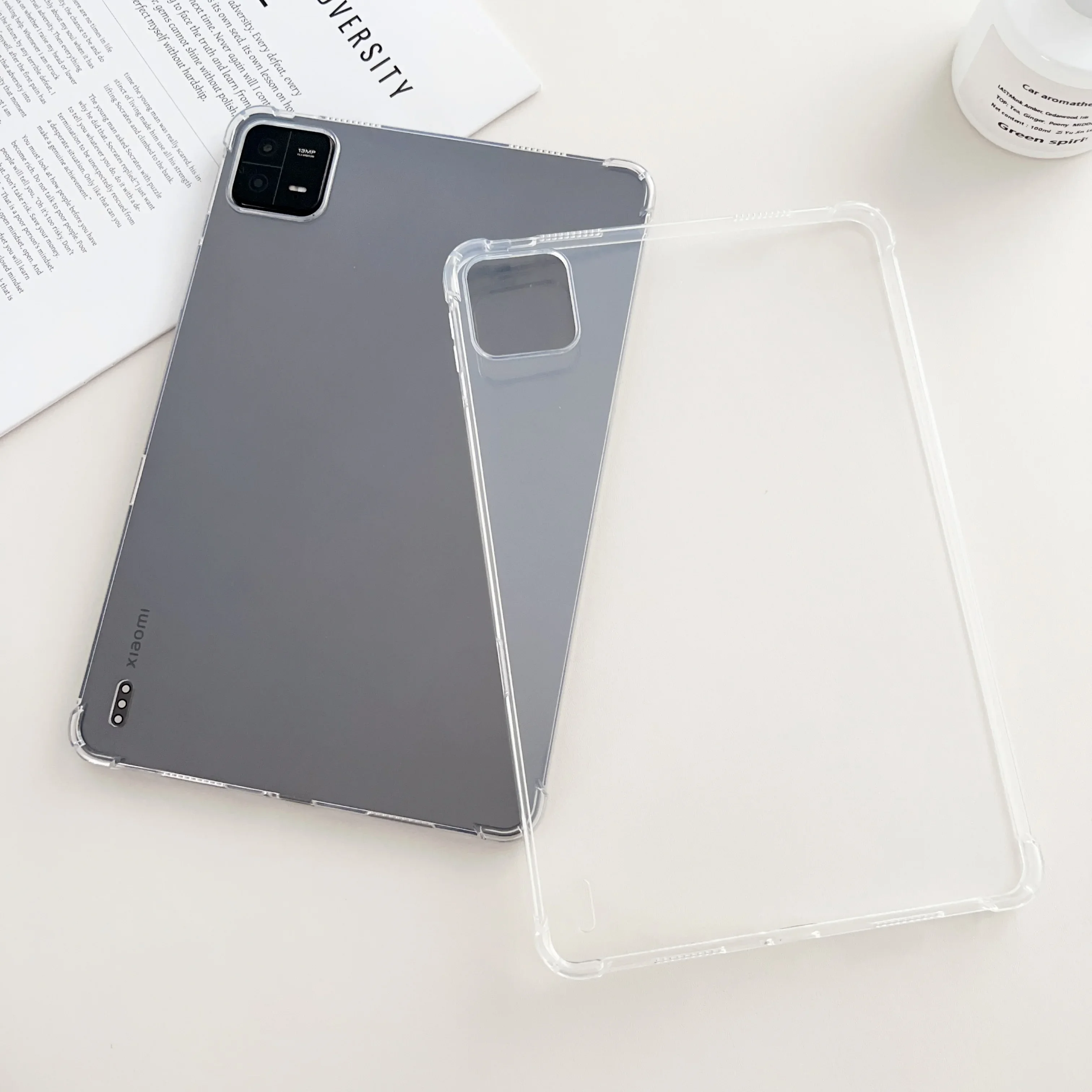 For Xiaomi Pad 6 Xiaomi Pad 5 Pad 5Pro Transparent Soft TPU Shockproof Portable Four Corner Drop-resistance Tablet Cover Fundas