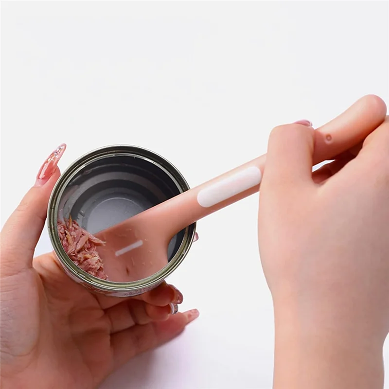 BAAG-3 عبوات من علب طعام الحيوانات الأليفة - مجارف مادة للكلاب والقطط، تصميم بمقبض طويل للسلامة، ألوان متعددة