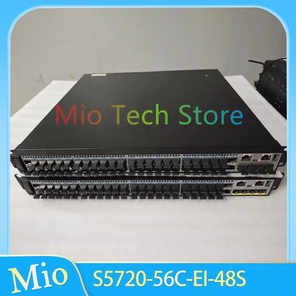 1PCS 48 Gigabit SFP optical ports and 4 10 Gigabit optical ports switch S5720-56C-EI-48S