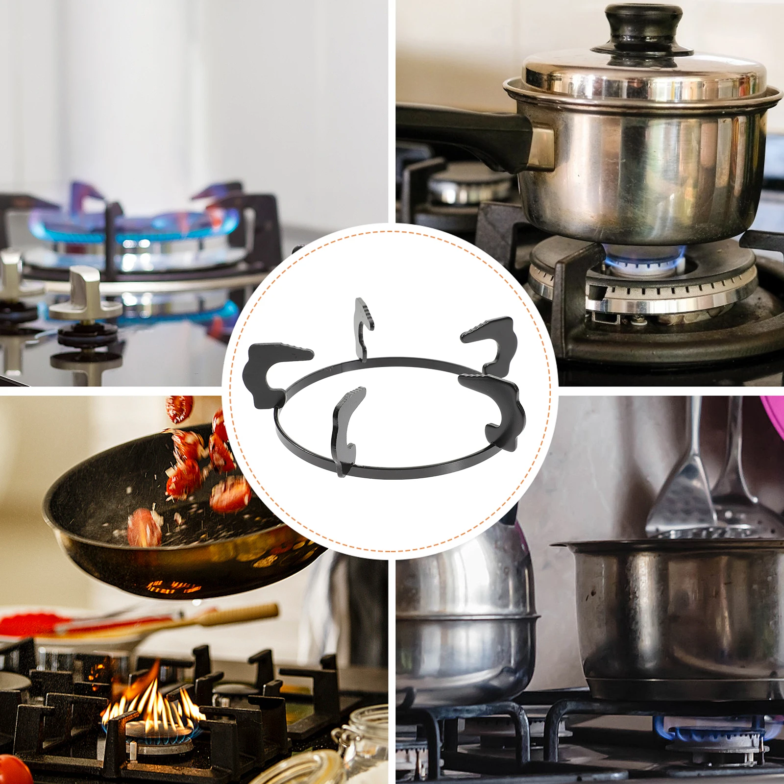 

Anti-slip Gas Stove Bracket Fire Grate Burner Grates Kitchen Racks Metal Stoves