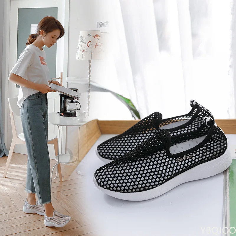 Hot Season Female Sandals 2022 Mesh Breathable Women Shoes Fashion Sports Shoes Soft Comfortable Women Shoes Zapatos De Mujer