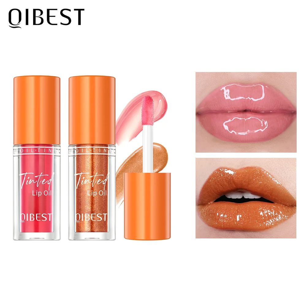 Aufhellen des Lippen öl lang anhaltende feuchtigkeit spendende Lip gloss Wassers piegel Reparatur feuchtigkeit spendende Gelee glänzende Perle Lippen Make-up Kosmetik