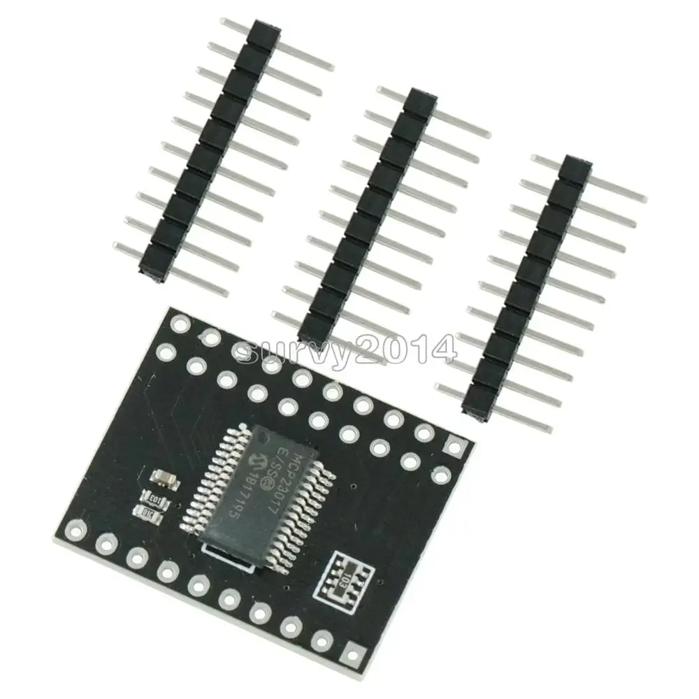 1pcs MCP23017 Serial Interface Module IIC I2C SPI MCP23S17 Bidirectional 16-Bit I/O Expander Pins 10Mhz Serial Interface Module