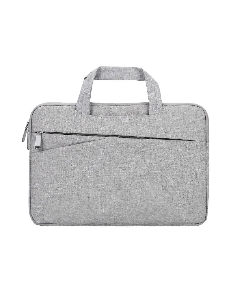 New Gray Thin Light Business Laptop Bag Multifunctional Shoulder Bag Thickened Inner Protective Tablet Bag