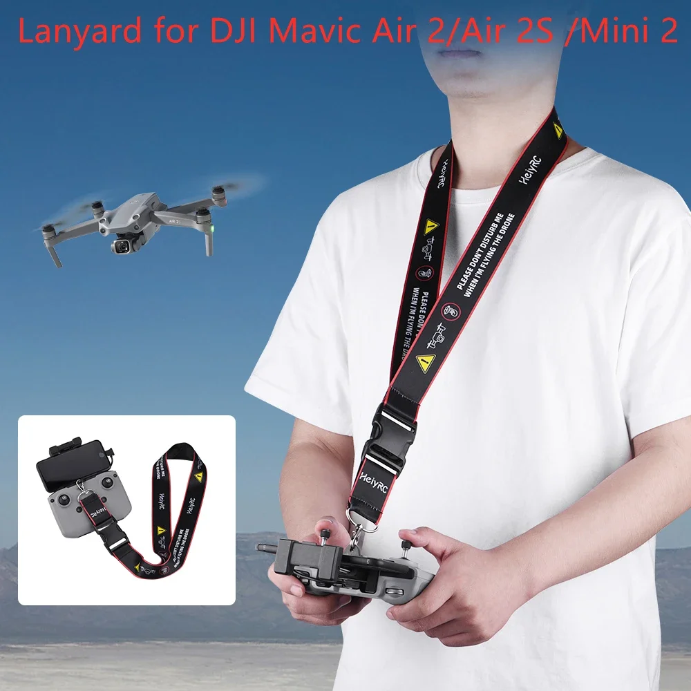 رقبة حبل لـ DJI NEO ، Mavic 3 ، Air 3 ، Mini 2 ، 3 Pro ، الأمان مع مشبك ثابت ، حامل خطاف للحزام ، 3 ، ملحق عن بعد
