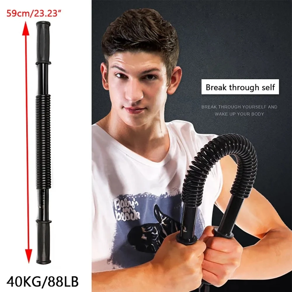 Heavy Duty Spring Power Bar Twister Upper Body Arms Strength Training