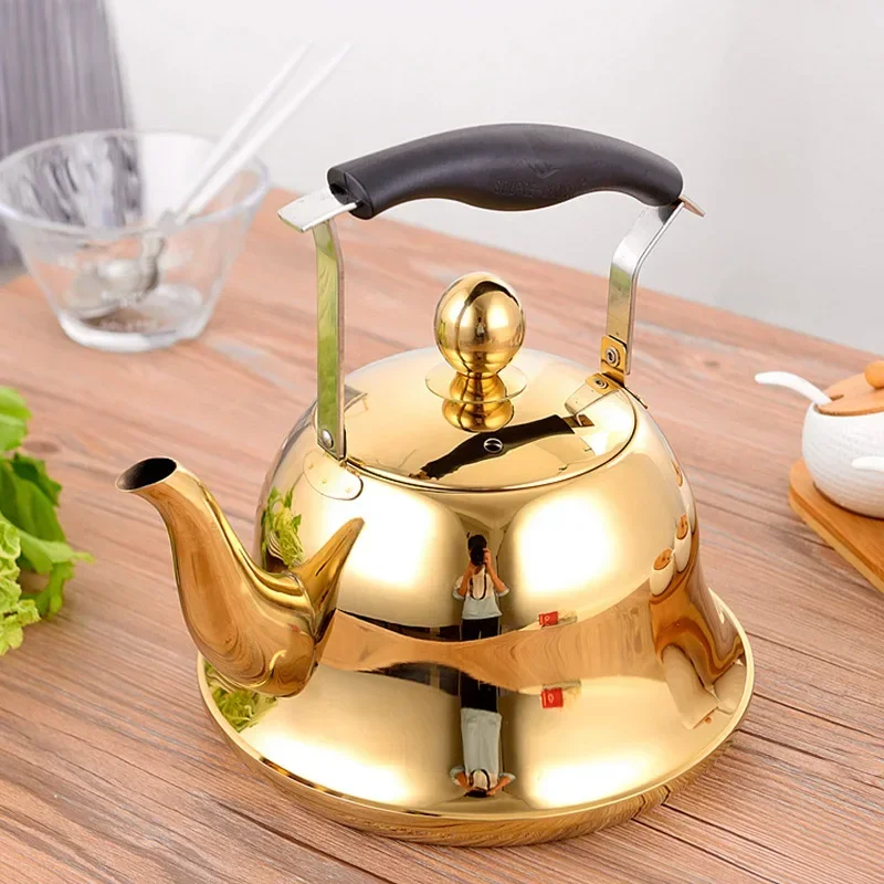 304 Stainless Steel Whistling Kettle Gas Induction Cooker Water Pot Household Gas Kettle Creative Teapot