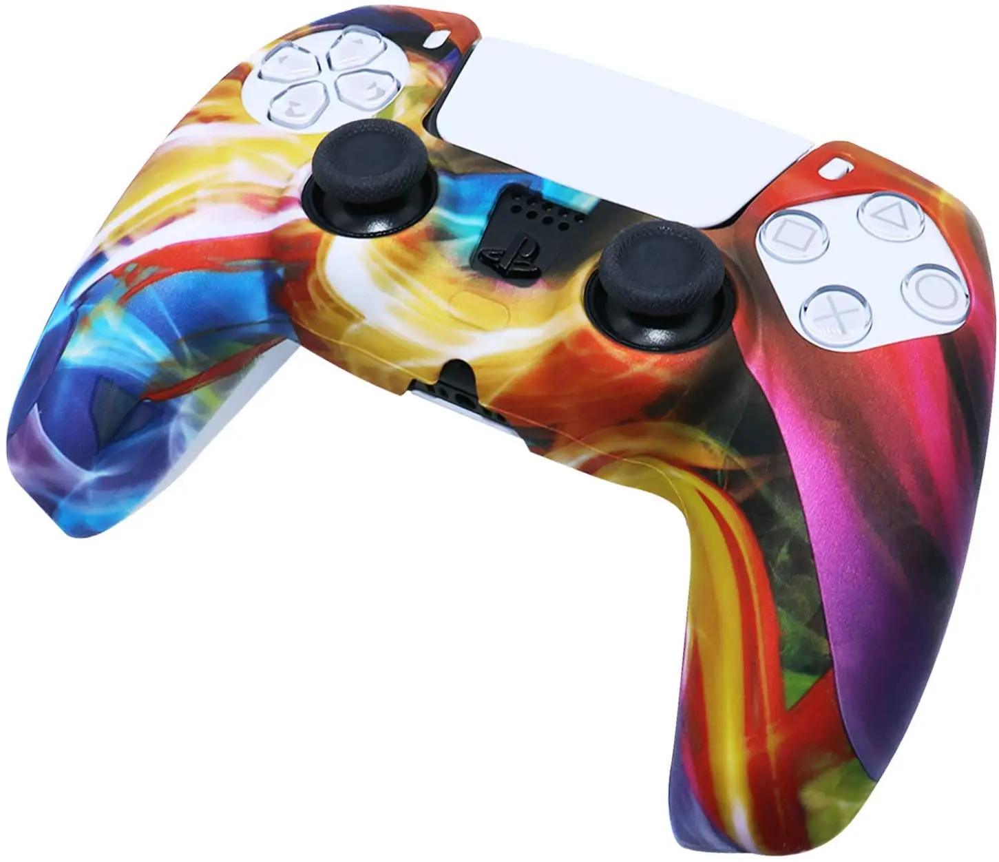 For PS5 DualSense Controller Grip Cover,  Anti-Slip Silicone Skin Protective Cover Case for Playstation 5 Dualshock Controller