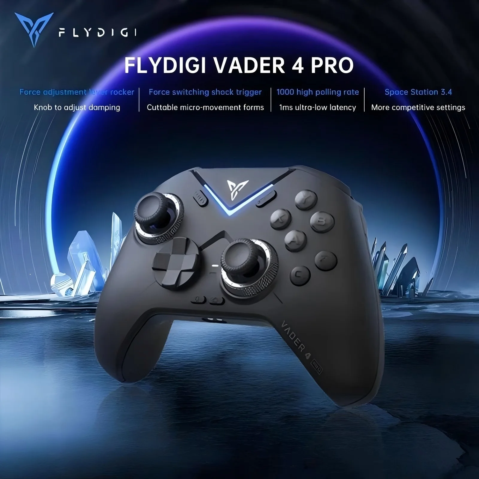 

Игровой контроллер Flydigi Vader 4 Pro, поддержка Tirgger с переключателем силы, для ПК/NS/мобильного/TV Box, геймпад для ПК PS Cloud Game