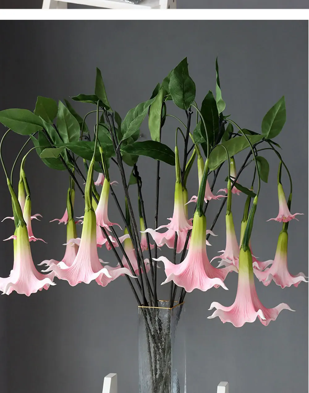 Hochwertige künstliche Blumen aus PU mit echtem Touch-Design – Wandbehang für Hochzeitsfeiern | Blumendekoration für Zuhause, Wohnzimmer, Garten – Detail 3