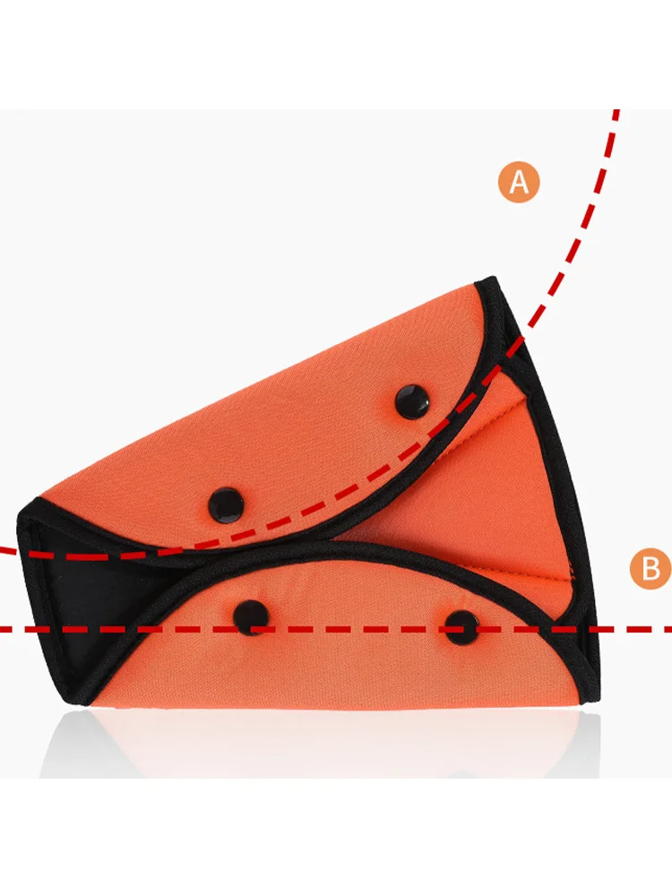 Uchwyt trójkąta pas bezpieczeństwa dla dziecka samochodu, wykonany z przyjaznej dla środowiska bawełny, można regulować, aby zapobiec uduszeniu.