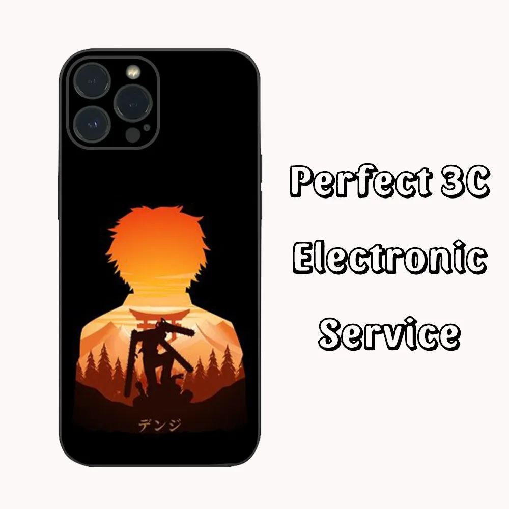 Hot Newest C-Chainsaws Mans Pochita  Anime Makimas Comic Cool Phone Case  For iPhone15 14 13 12 Mini 11 Pro XS Max X XR SE5 6 7