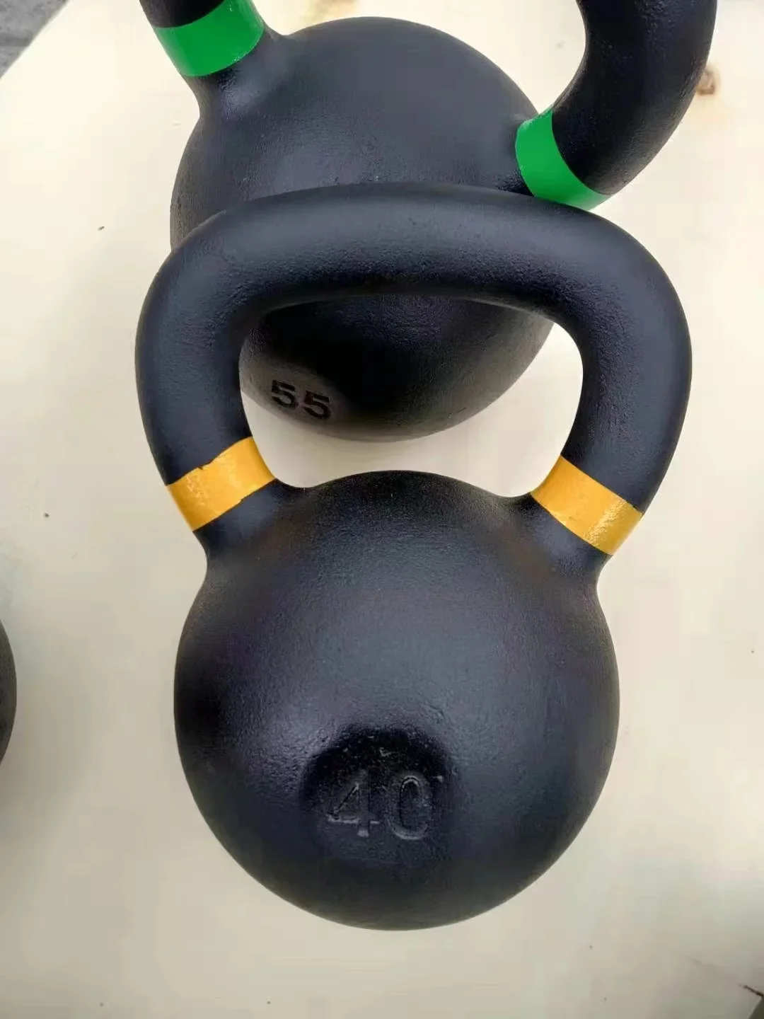 70LB Single  Kettlebell Weights Cast Iron/Kettlebells Powder Coated - Strength Training Home Gym  Full-body Exercises