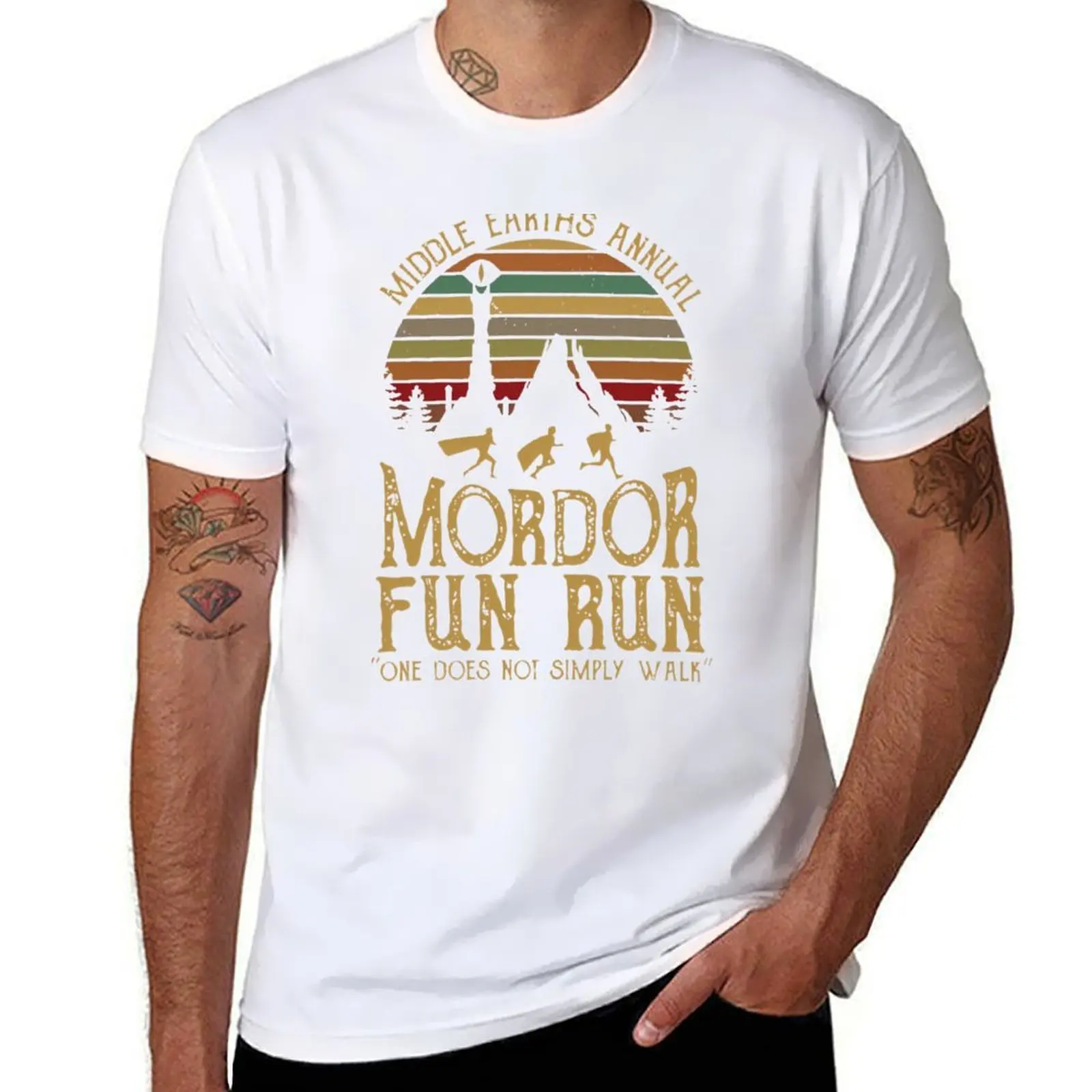 

The Book Fun Mordor Run T-Shirt g man t shirts for men t shirts for man graphic vintage T-Shirt
