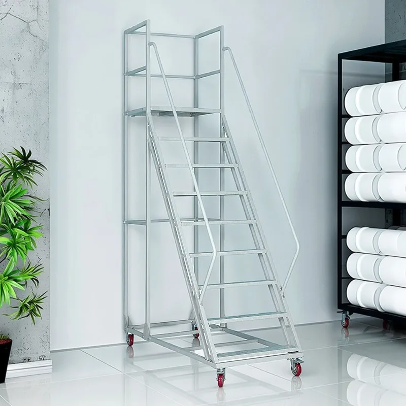 

Лестница-подъемник, мобильная платформа, промышленная стремянка, лестница для супермаркетов, мобильная подъемная тележка, нержавеющая сталь